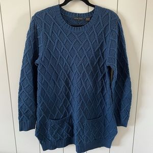 Navy Blue Knit Sweater